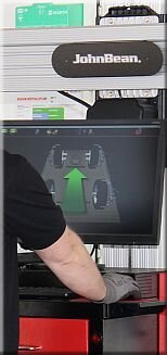 3D Achsvermessung, Lasergesteuerte Vermessung der Achsgeometrie